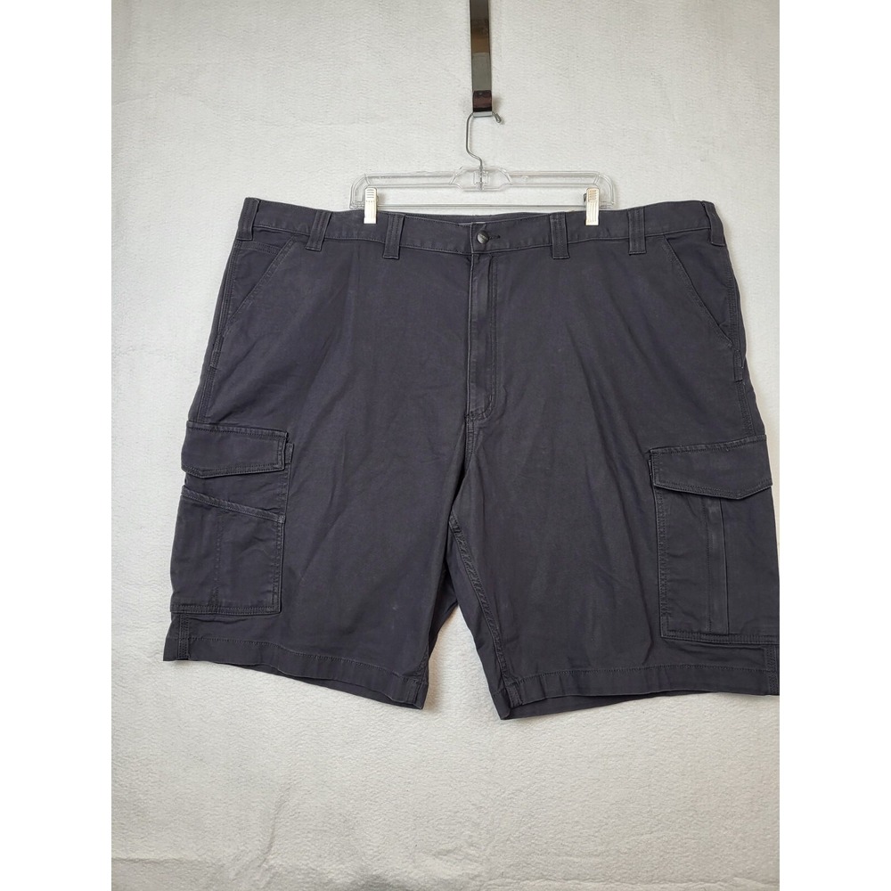 Size 50 Carhartt BS3542 Rugged Flex Relaxed Fit Canvas Cargo Work Short Gray Men
